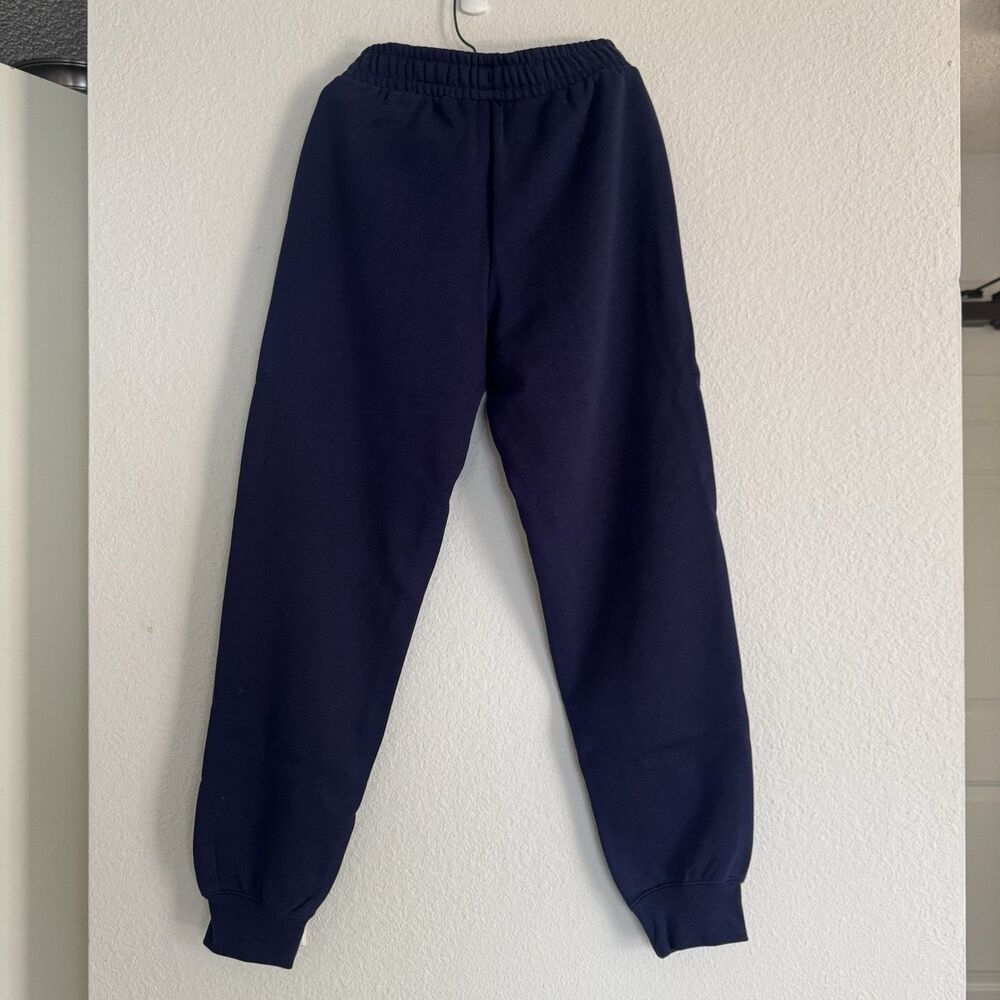NEW Puma Sweatpants Mens Small Navy Blue Joggers Athletic Pants Casual Logo - Picture 8 of 16